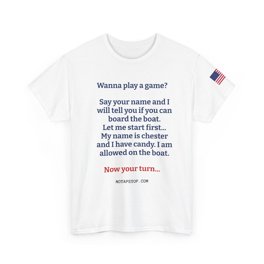 Wanna Play a Game? Funny Board Game Challenge T-Shirt