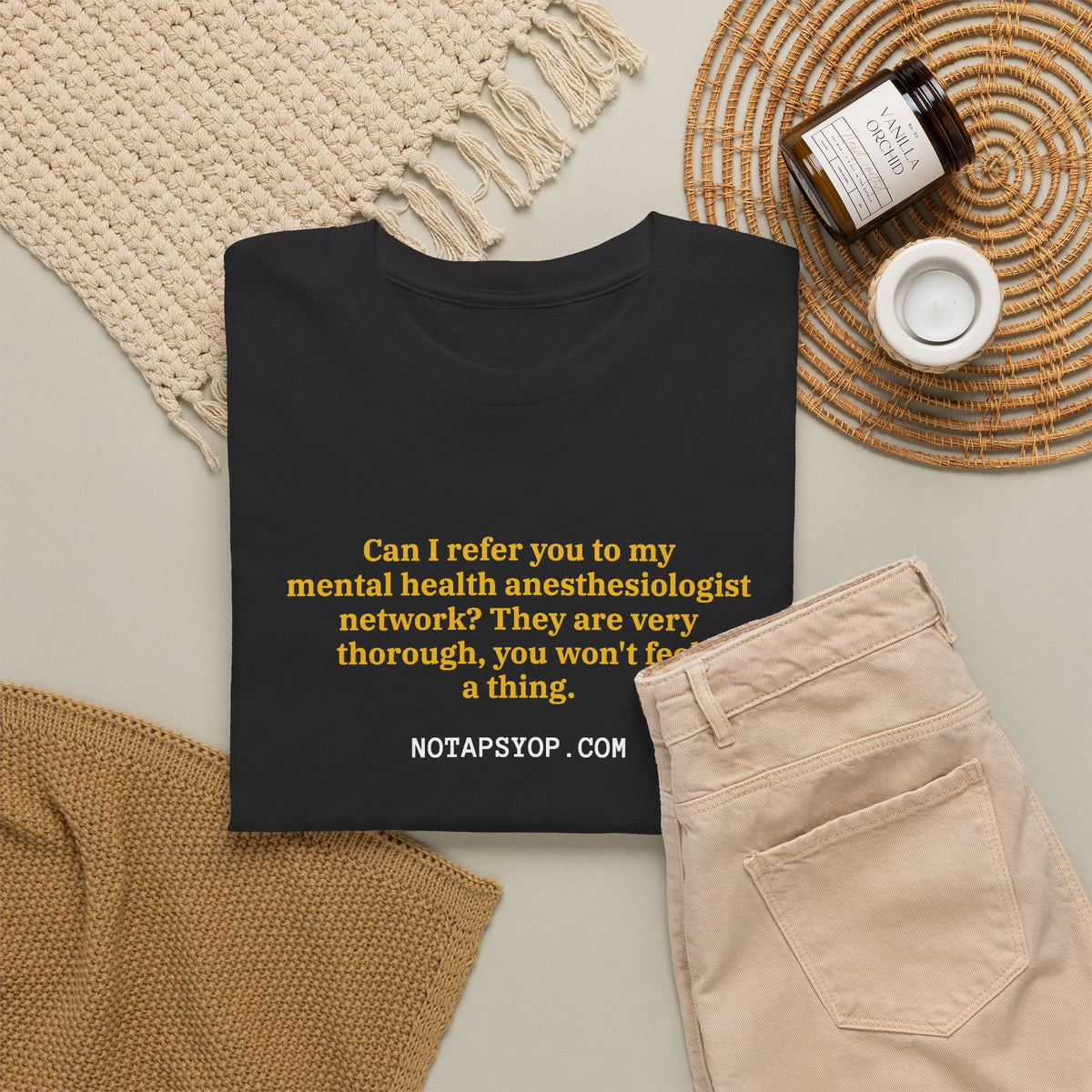 Can I Refer You to My Mental Health Therapist? Funny Mental Health Awareness T-Shirt