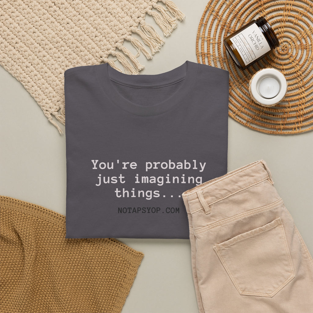 You’re Probably Just Imagining Things Funny Quote T-Shirt