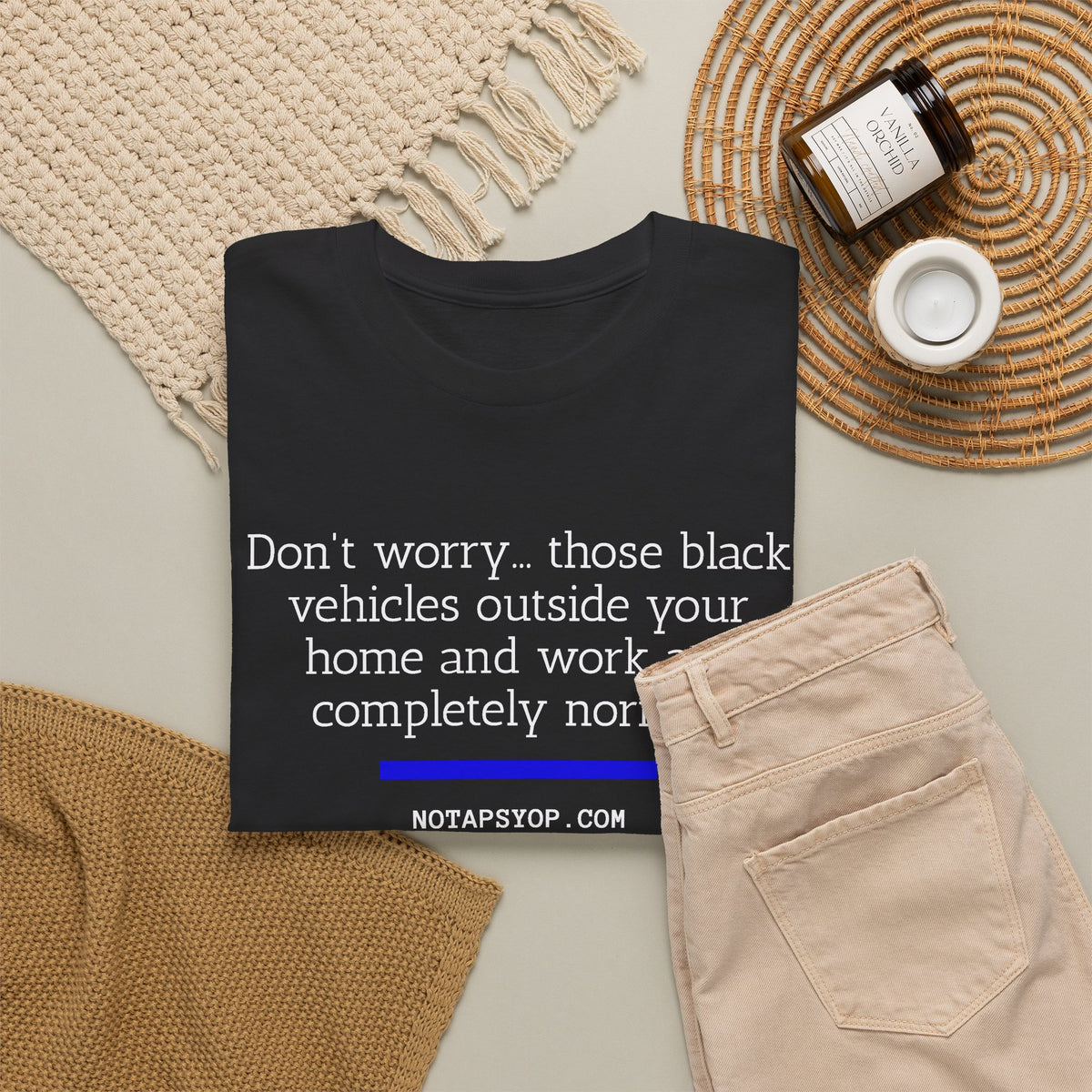 Don't Worry Black Vehicle Humor T-Shirt